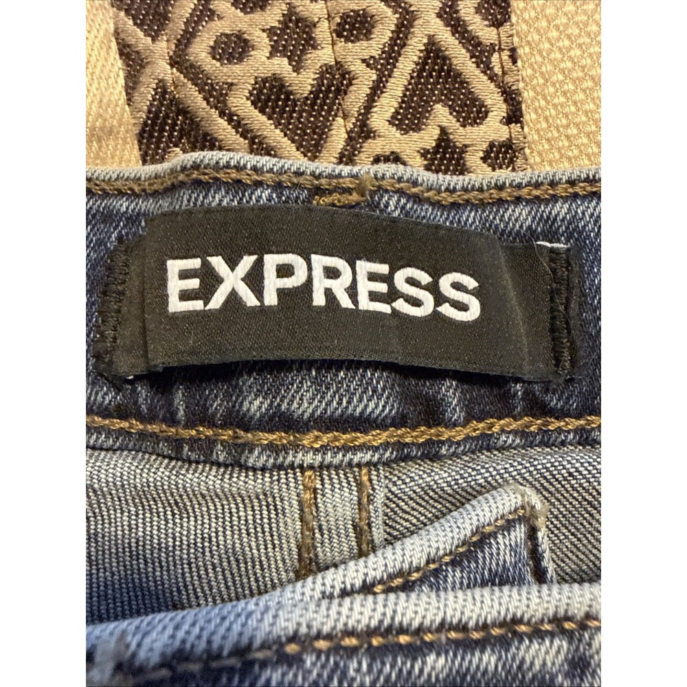 Express Jeans 12R Mom‎ Jean Super High Rise Medium Wash New NWT - Picture 9 of 10
